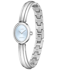 Lacoste Women's Quartz Suzanne Silver-Tone Stainless Steel Bangle Bracelet Watch 18.5mm