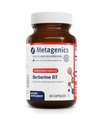 Metagenics Berberine Gt Berberine Supplement 500 Mg Supports Heart Health Healthy Cholesterol Triglyceride Carbohydrate 60 Capsules