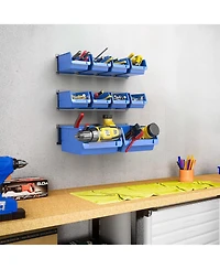 Xdovet Wall Mounted Storage Organizer Small Parts Metal Rails
