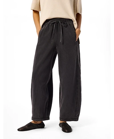 Whistles Women's Casual Denim Barrel Trouser