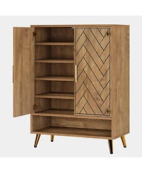 Tribesigns 6-Tier Shoe Cabinet with Doors, Storage for Entryway, Hallway