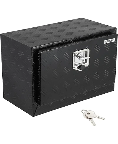 gaomon Heavy Duty 36" x 14" x 16" Aluminum Underbody Truck Tool Box, Outdoor Lockable Diamond Plate Storage Box