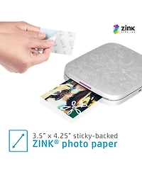 Hp Sprocket 3x4 Portable Printer - Instant Photo Printer, Album, Zink Paper and Scissors Bundle