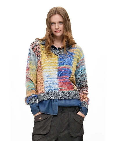 Desigual Women's Chunky knit cropped sweater