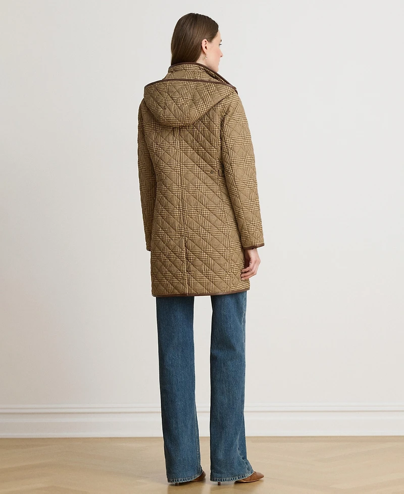 Lauren Ralph Women's Hooded Quilted Coat