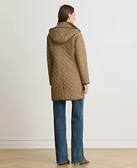 Lauren Ralph Women's Hooded Quilted Coat
