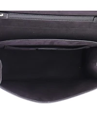 Pre-Owned Fendi Medium Kan I F Shoulder Bag Leather and Zucca Velvet