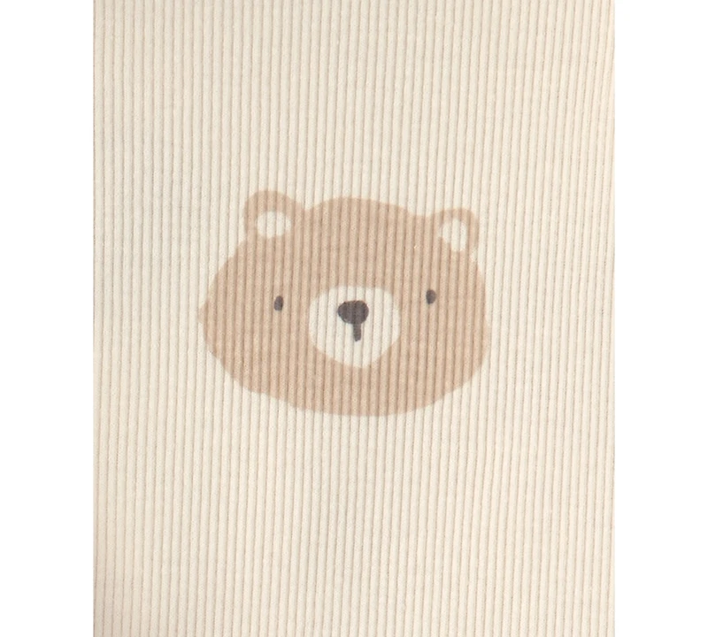 Carter's Boys' Bear Teddy Fleece Layering Long-Sleeve Bodysuit, Vest and Pants, 3-Piece Set