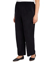 Alfred Dunner Plus Corduroy Elastic Waist Pants