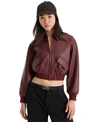 Good American Women's Better Than Leather Collared Jacket