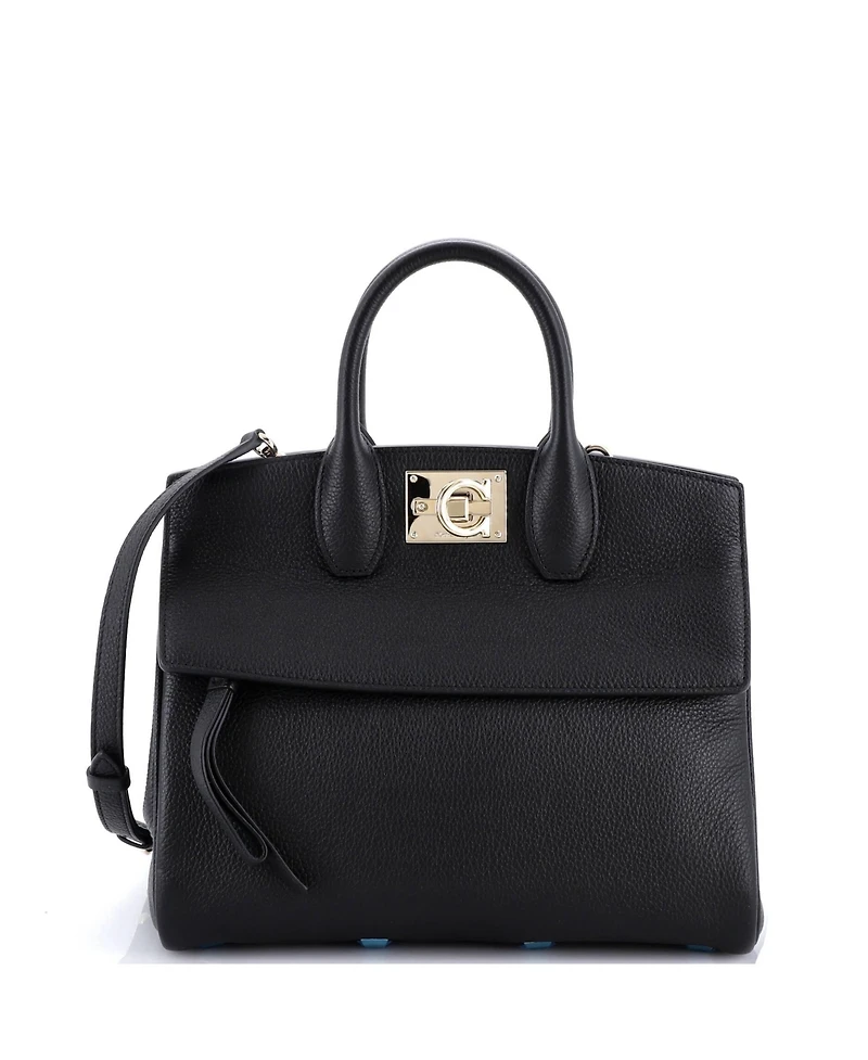 Pre-Owned Salvatore Ferragamo Medium Studio Satchel Leather