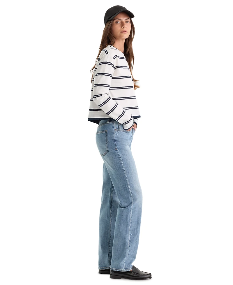 Good American Women's Vintage Mid-Rise Straight Jeans