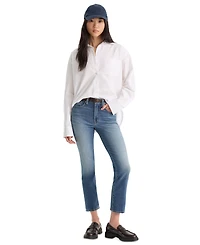 Good American Women's Soft Tech Straight-Leg Jeans