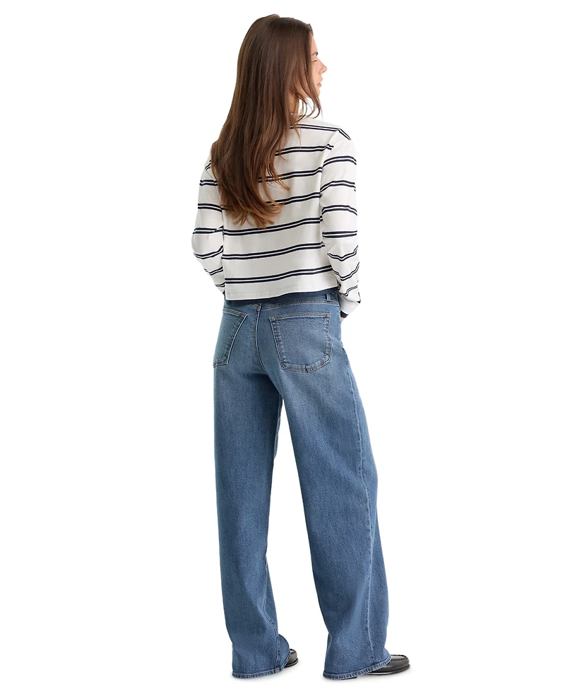 Good American Women's Vintage Wide-Leg High-Rise Jeans