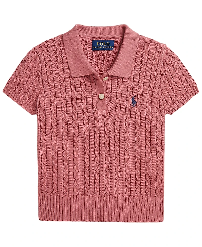 Polo Ralph Lauren Girls' 2T-6X Short-Sleeve Sweater