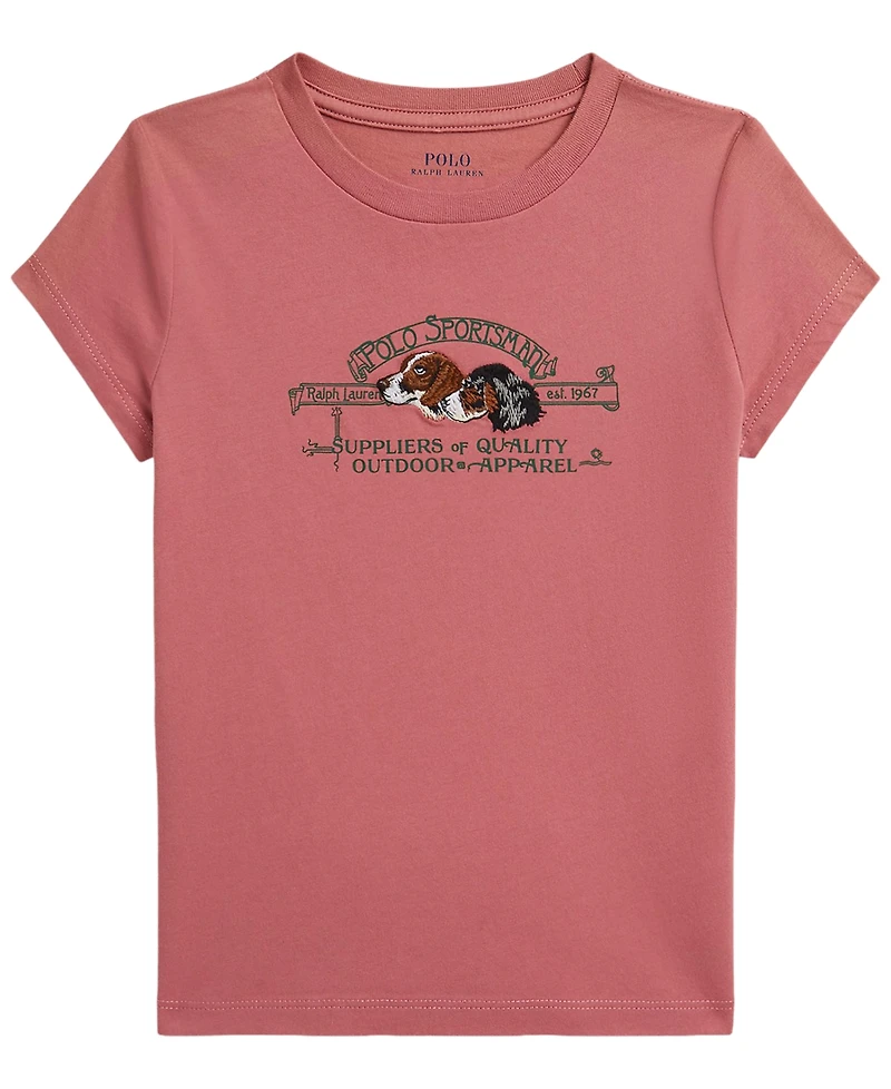 Polo Ralph Lauren Girls' 2T-6X Sportsman Short-Sleeve T-Shirt