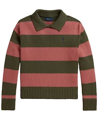 Polo Ralph Lauren Girls' 7-16 Striped Long-Sleeve Sweater