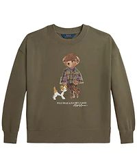 Polo Ralph Lauren Girls' 7-16 Bear Long-Sleeve Sweatshirt