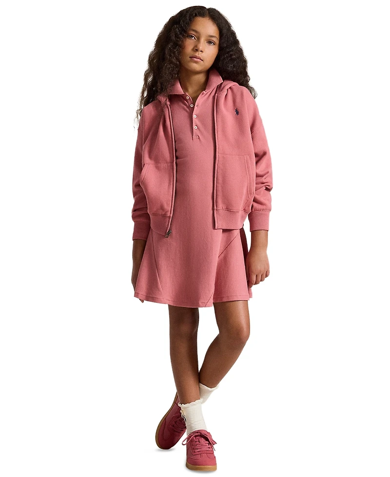 Polo Ralph Lauren Girls' 7-16 Long-Sleeve Full-Zip Hoodie