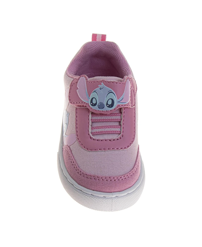 Disney Little Girls (3-10) Stitch Hook & Loop Sneakers