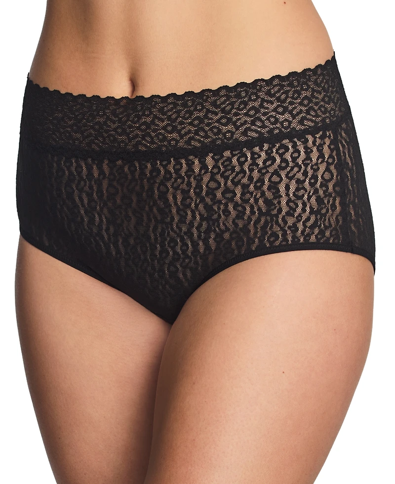 Wacoal Women's High Bar Stretch Lace Full Coverage Brief Panties