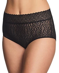 Wacoal Women's High Bar Stretch Lace Full Coverage Brief Panties