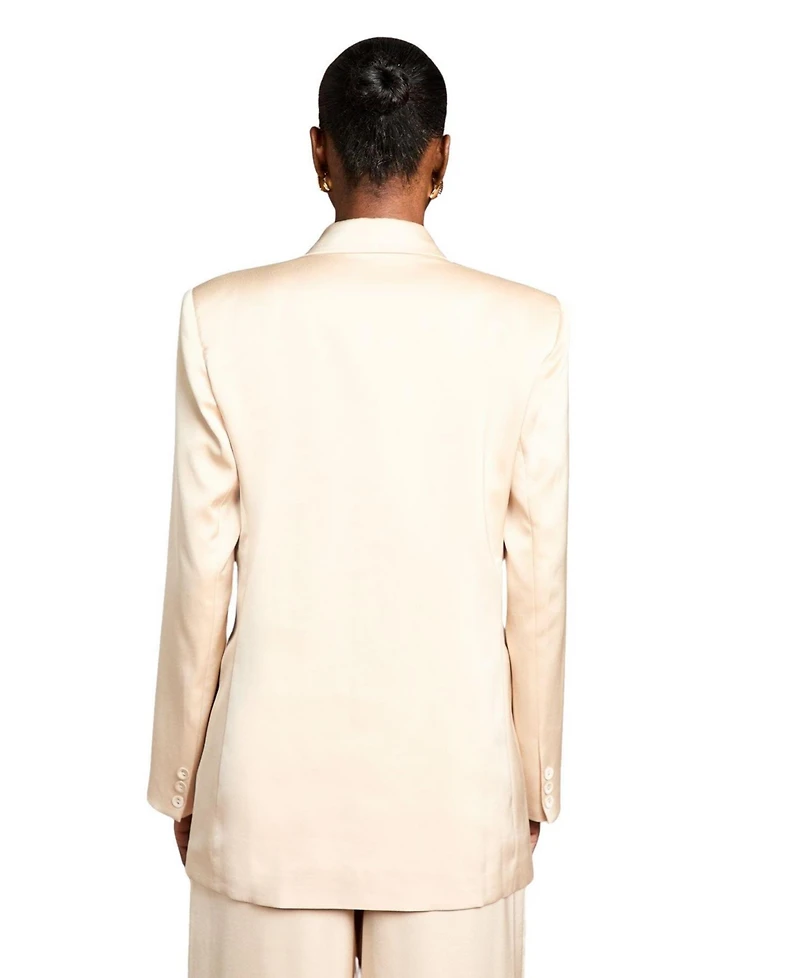 Coast Women's Satin Double-Breasted Tailored Blazer