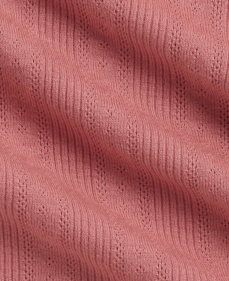 Polo Ralph Lauren Baby Girls' Pointelle Knit Cotton Footed Coverall