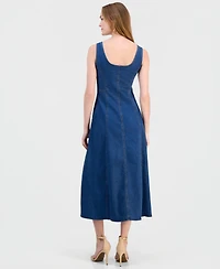 Anne Klein Women's Sleeveless Button-Front Dress