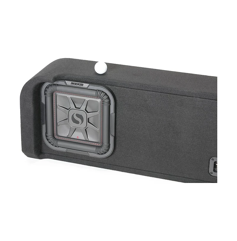 Kicker Dual 10" L7T 2-Ohm Subwoofer Enclosure Preloaded High-Output Bass - 51KFDL7T102
