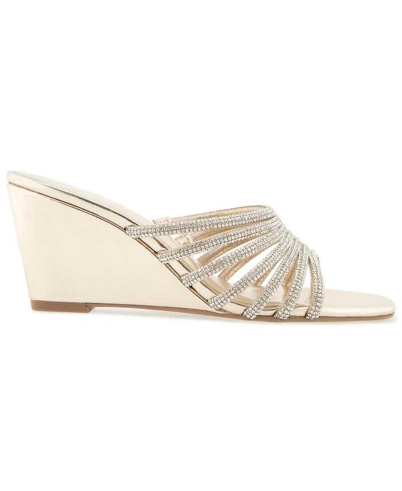 Christian Siriano Women's Lenix Wedge Evening Sandal