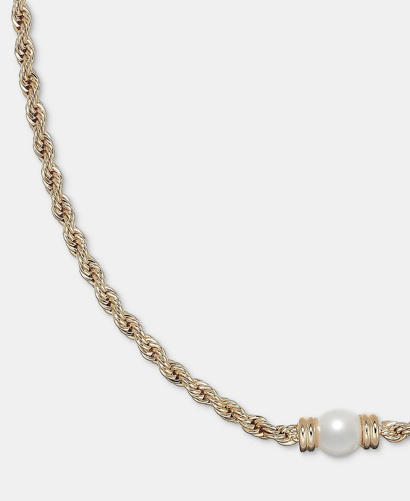 Lauren Ralph Lauren Imitation Pearl Rope Chain Collar Necklace, 17"