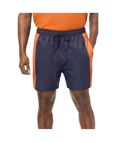 KingSize Men's Big and Tall 5" Contrast Swim Shorts with Super Stretch Liner