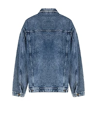 Pcfg Men's Free Heaven Destroyed Cotton Denim Jacket