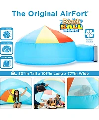 AirFort Beach Ball Blue Inflates in 30 Seconds Children's Indoor Play Tent