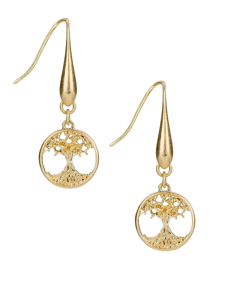 Patricia Nash Key to My Heart Collection Tree Drop Earrings