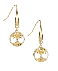 Patricia Nash Key to My Heart Collection Tree Drop Earrings