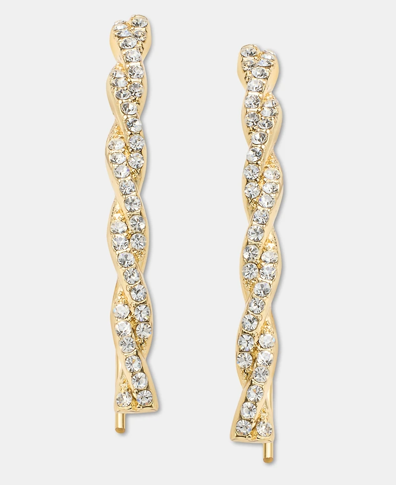 Givenchy Pave Twist Threader Earrings