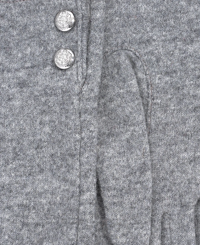 Lauren Ralph Two Button Cashmere Blend Touch Gloves