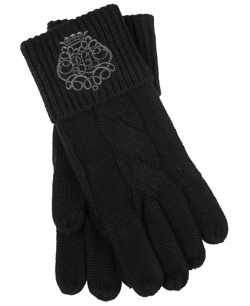 Lauren Ralph Embroidery Knit Gloves