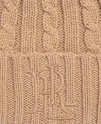 Lauren Ralph Core Cable Logo Beanie