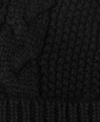 Lauren Ralph Direct Embroidery Cable Pom Beanie