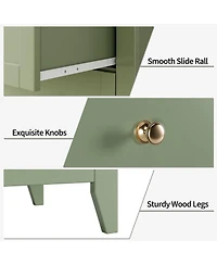 gaomon 5 Drawer Dresser for Bedroom, Dresser with Deep Drawers and Metal Knobs, Tall Modern Wooden Chests of Drawers for Entryway, Hallway