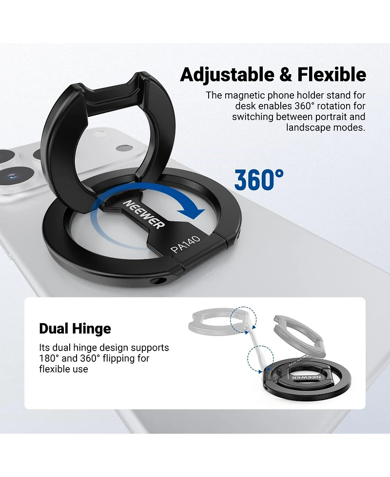 Neewer PA140 Camera Mounting Accessory for select iPhone and Android mobile devices
