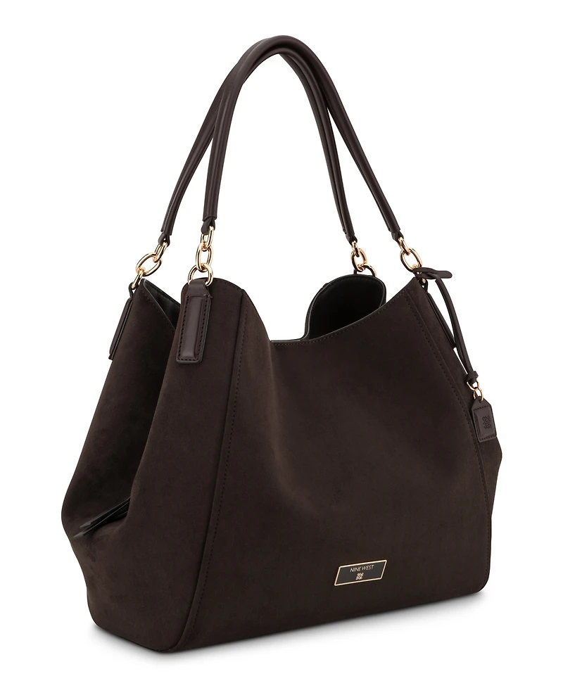 Nine West Deacon Triple Compartment Large Shoulder Handbag