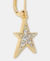 Karl Lagerfeld Paris Pave Star Drop Earrings