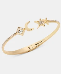 Karl Lagerfeld Paris Crystal Star & Moon Cuff Bracelet