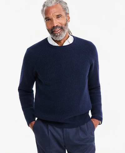 Club Room Men's Long-Sleeve Waffle Crewneck Sweater, Macy's Exclusive