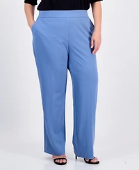 Anne Klein Essentials Plus Pull-On Slash Pocket Pants