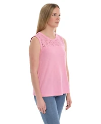 Wilt Women's Shell with Lace Yoke Tee